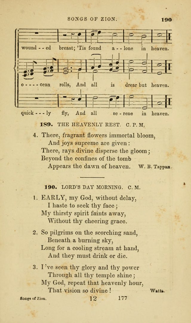 Songs of Zion: a manual of the best and most popular hymns and tunes, for social and private devotion page 184