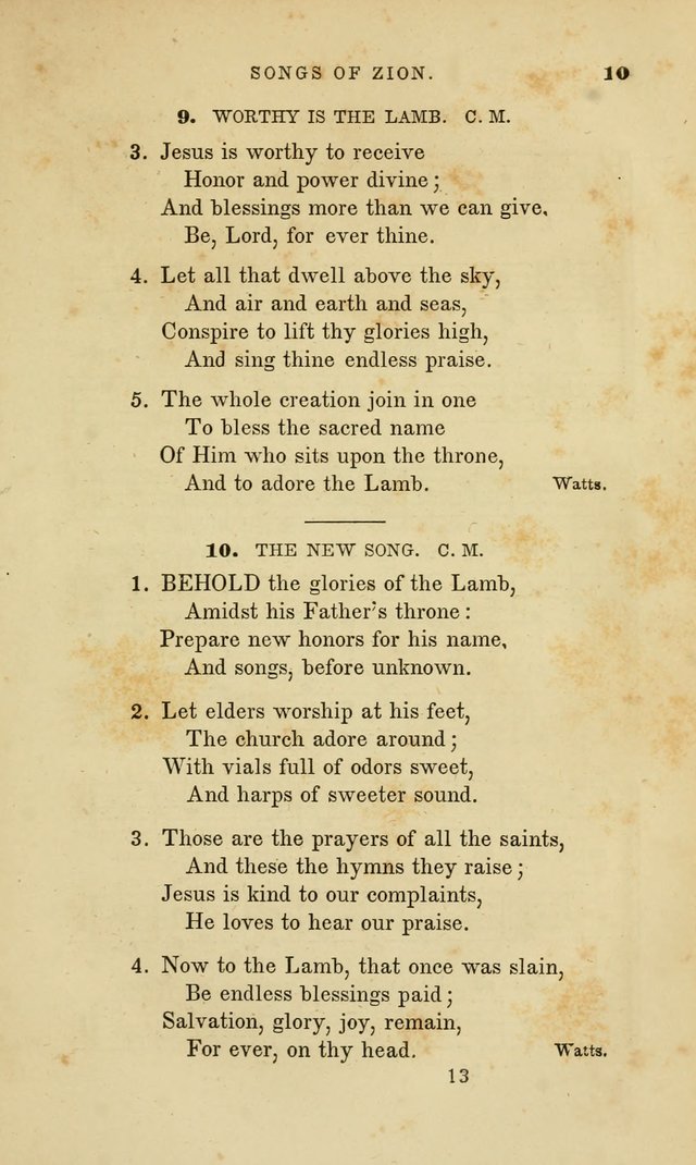 Songs of Zion: a manual of the best and most popular hymns and tunes, for social and private devotion page 20