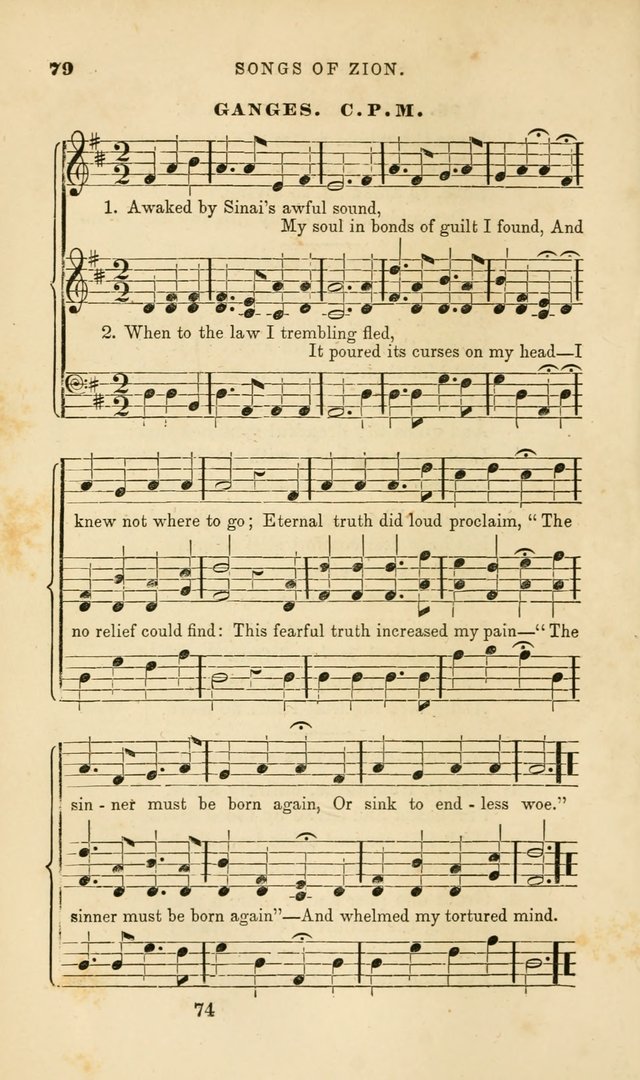 Songs of Zion: a manual of the best and most popular hymns and tunes, for social and private devotion page 81