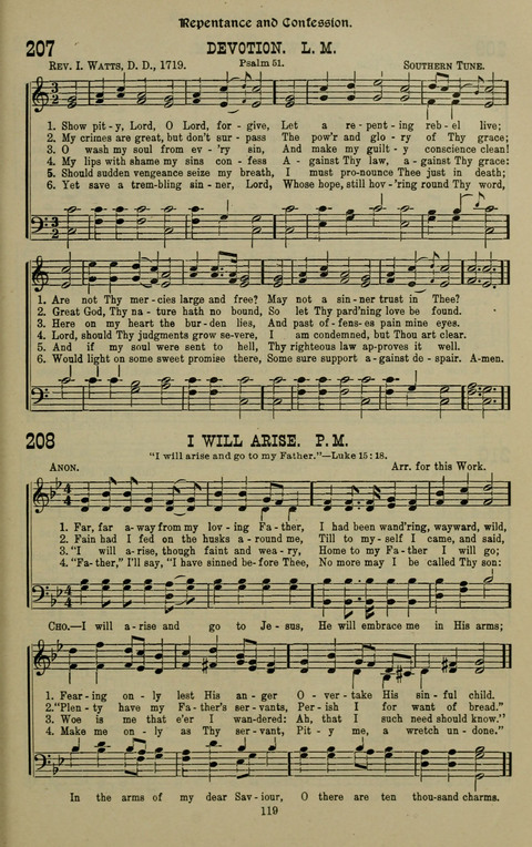 The Songs of Zion: the new official hymnal of the Cumberland Presbyterian Church page 119