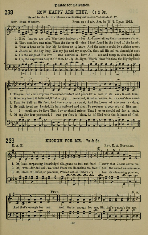 The Songs of Zion: the new official hymnal of the Cumberland Presbyterian Church page 135