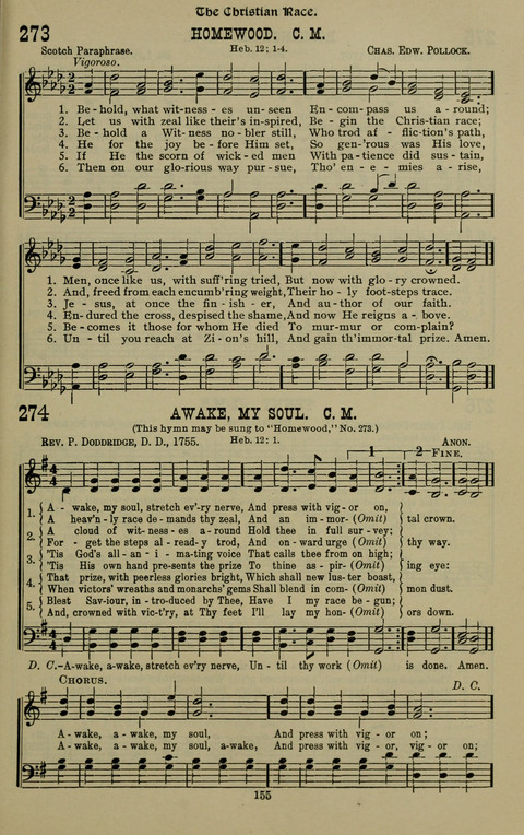 The Songs of Zion: the new official hymnal of the Cumberland Presbyterian Church page 155