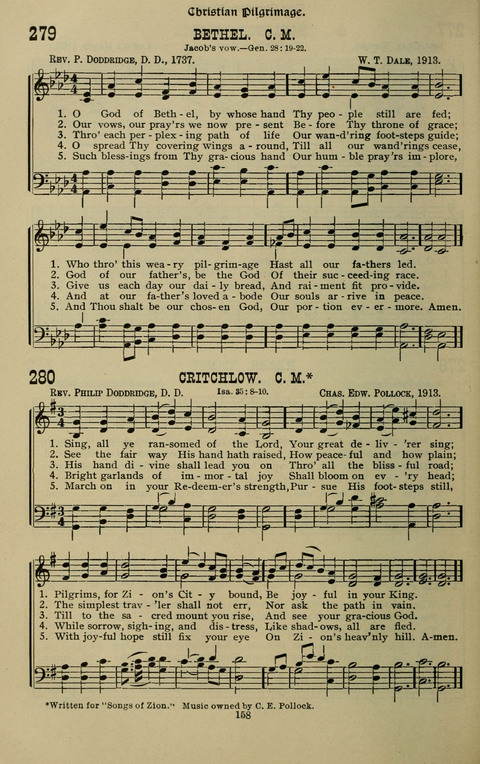 The Songs of Zion: the new official hymnal of the Cumberland Presbyterian Church page 158