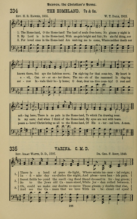 The Songs of Zion: the new official hymnal of the Cumberland Presbyterian Church page 188