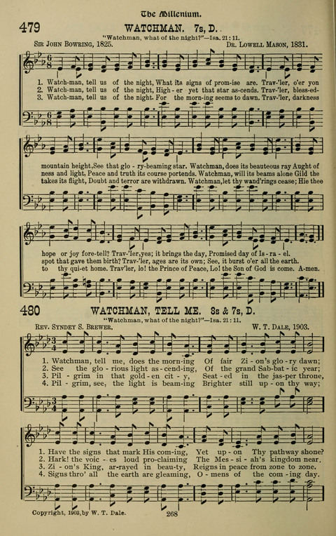 The Songs of Zion: the new official hymnal of the Cumberland Presbyterian Church page 268