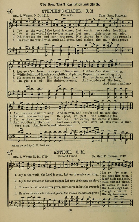 The Songs of Zion: the new official hymnal of the Cumberland Presbyterian Church page 30