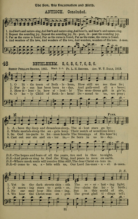 The Songs of Zion: the new official hymnal of the Cumberland Presbyterian Church page 31