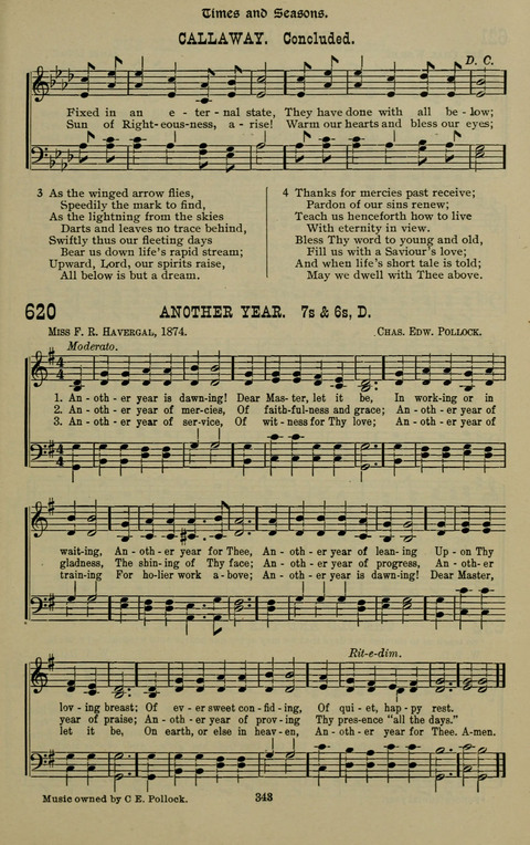 The Songs of Zion: the new official hymnal of the Cumberland Presbyterian Church page 343