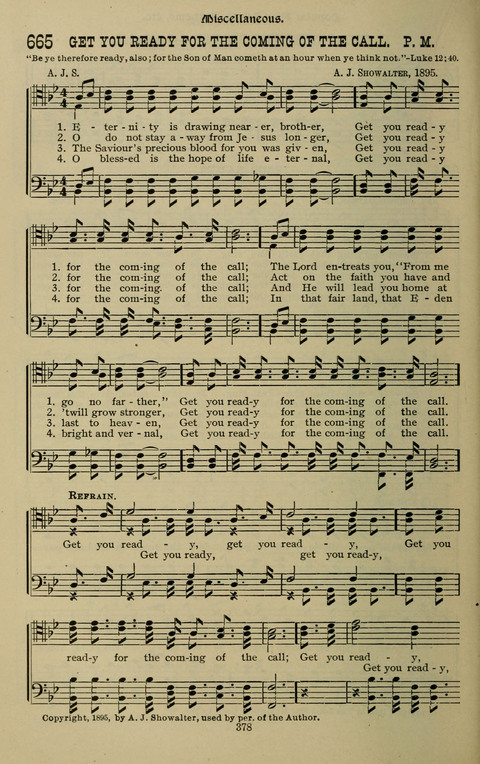 The Songs of Zion: the new official hymnal of the Cumberland Presbyterian Church page 378