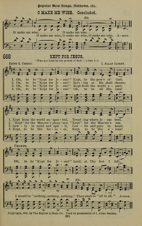 The Songs of Zion: the new official hymnal of the Cumberland Presbyterian Church page 381