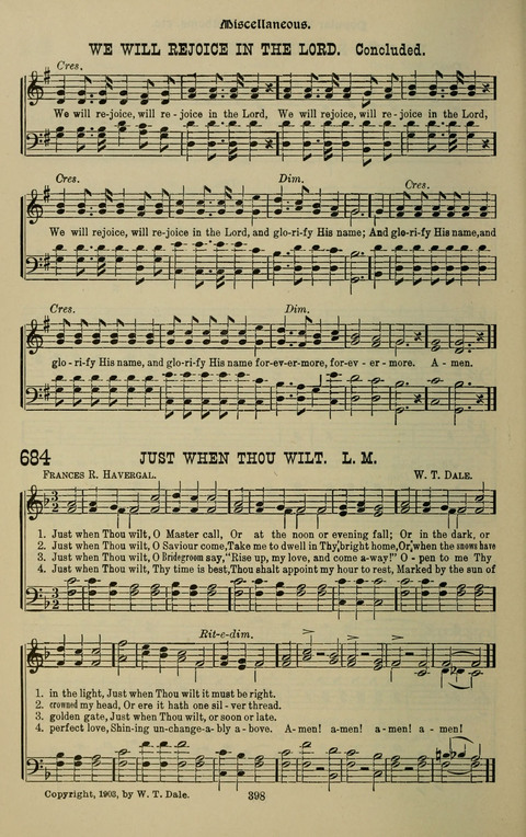 The Songs of Zion: the new official hymnal of the Cumberland Presbyterian Church page 398