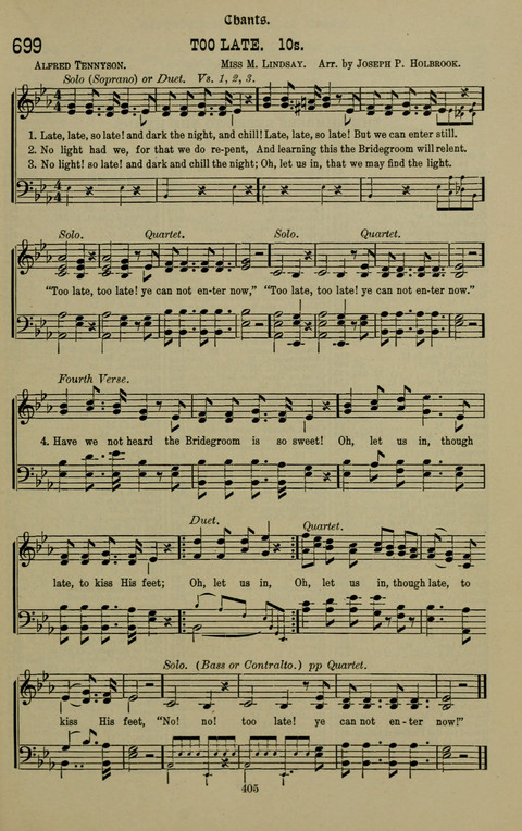 The Songs of Zion: the new official hymnal of the Cumberland Presbyterian Church page 405