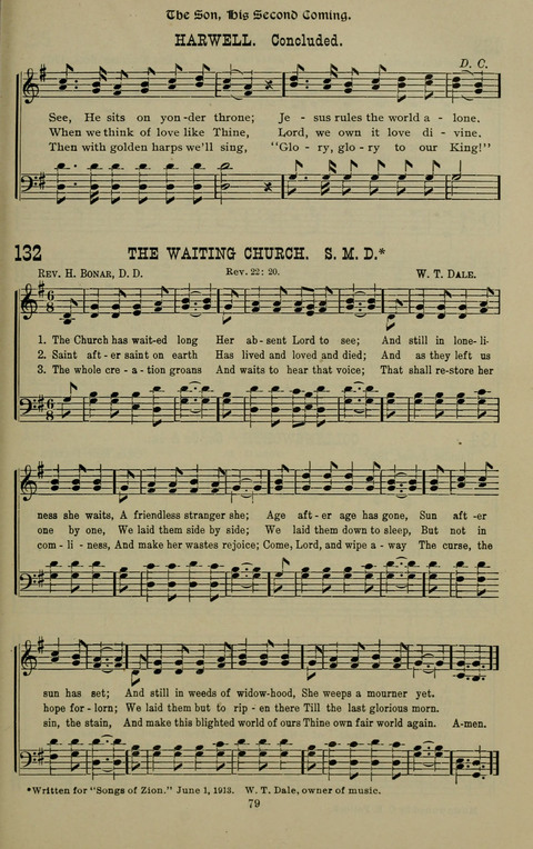 The Songs of Zion: the new official hymnal of the Cumberland Presbyterian Church page 79