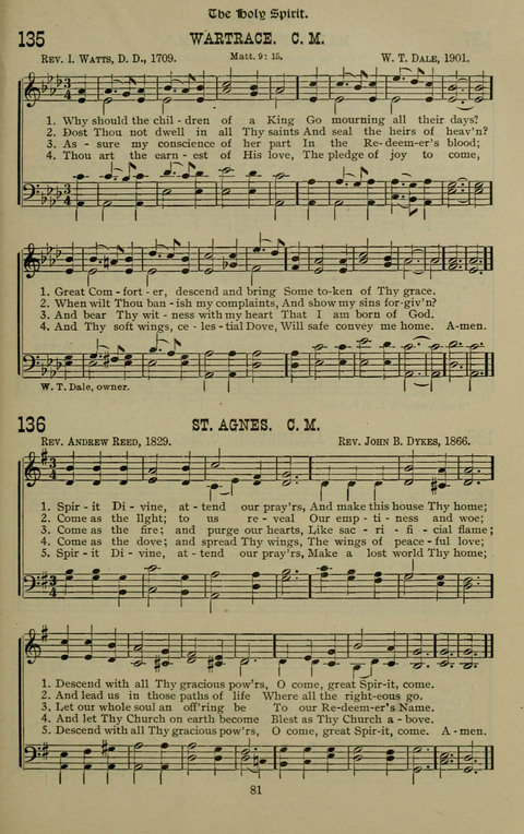 The Songs of Zion: the new official hymnal of the Cumberland Presbyterian Church page 81