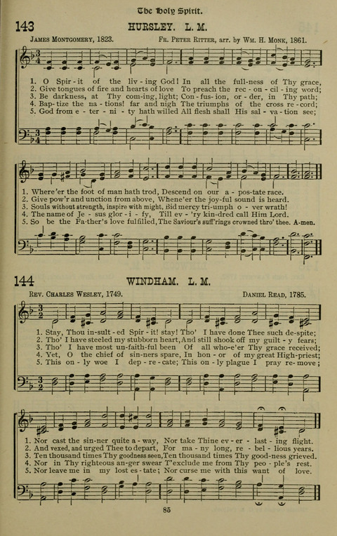 The Songs of Zion: the new official hymnal of the Cumberland Presbyterian Church page 85