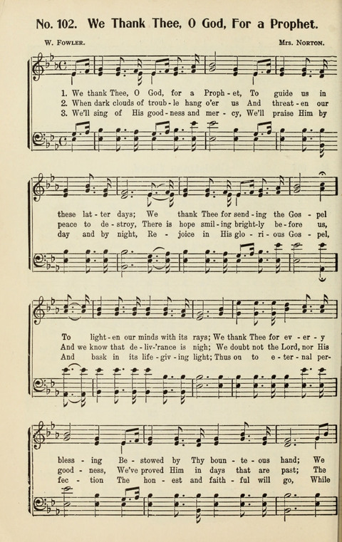 The Songs of Zion: A Collection of Choice Songs page 102