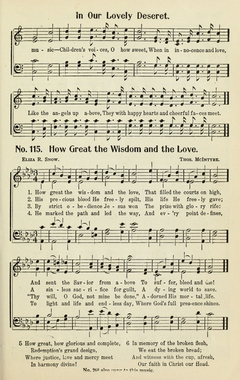 The Songs of Zion: A Collection of Choice Songs page 115