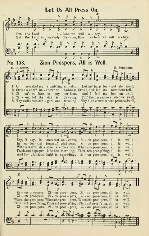 The Songs of Zion: A Collection of Choice Songs page 153