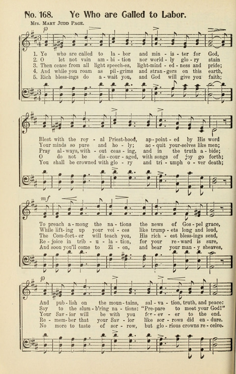 The Songs of Zion: A Collection of Choice Songs page 168