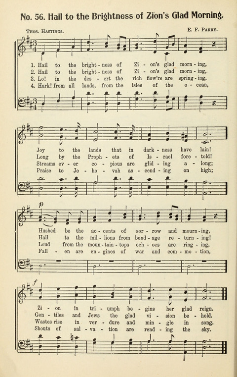 The Songs of Zion: A Collection of Choice Songs page 56