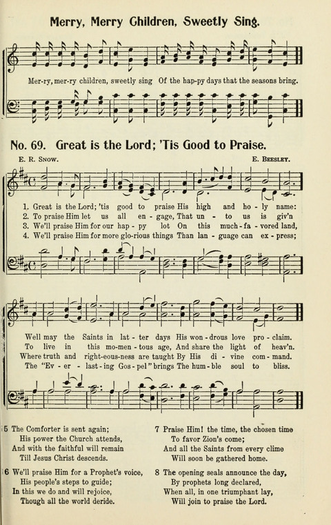 The Songs of Zion: A Collection of Choice Songs page 69