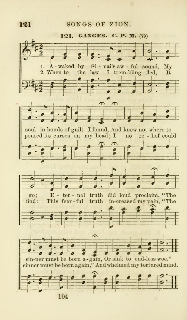 Songs of Zion Enlarged: a manual of the best and most popular hymns and tunes, for social and private devotion page 111