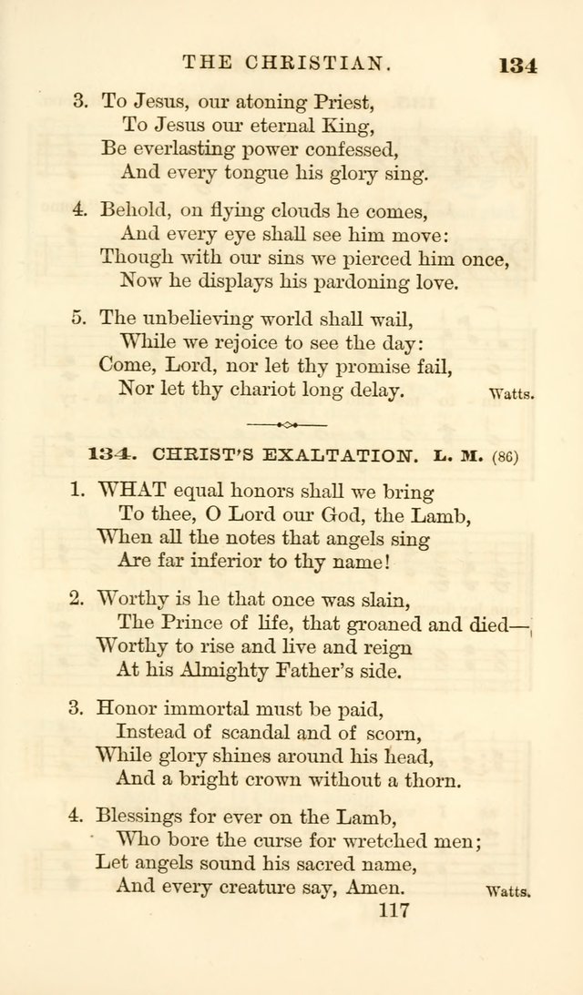 Songs of Zion Enlarged: a manual of the best and most popular hymns and tunes, for social and private devotion page 124