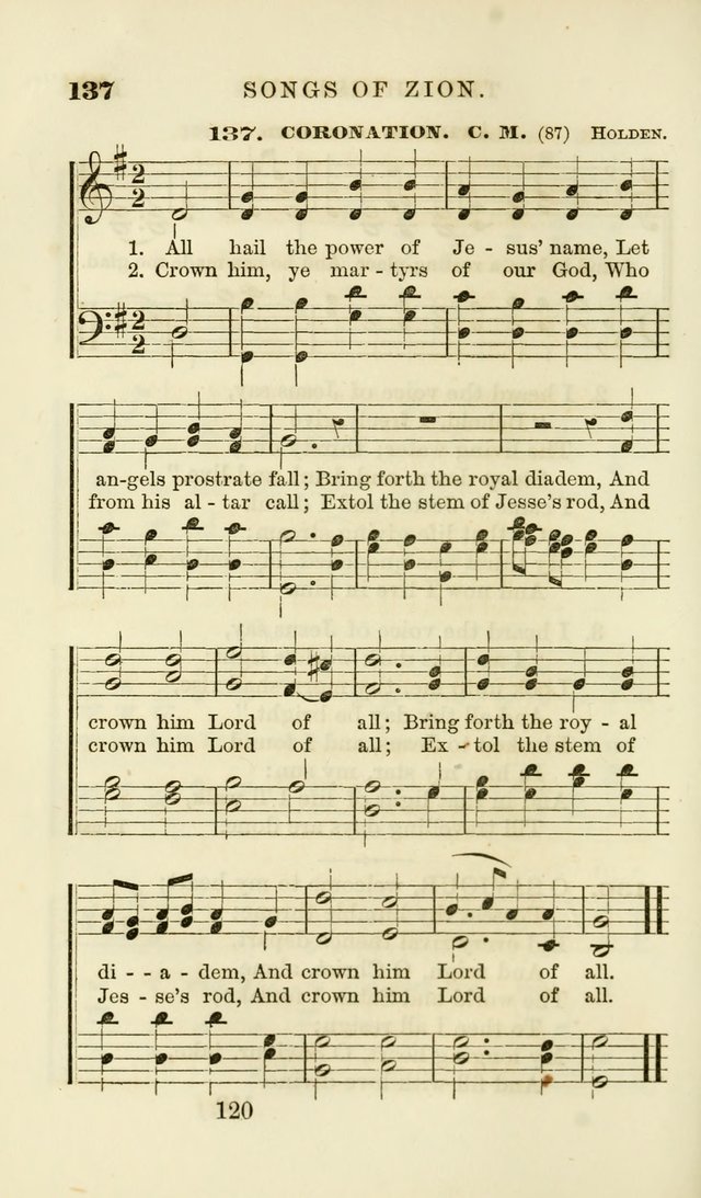 Songs of Zion Enlarged: a manual of the best and most popular hymns and tunes, for social and private devotion page 127