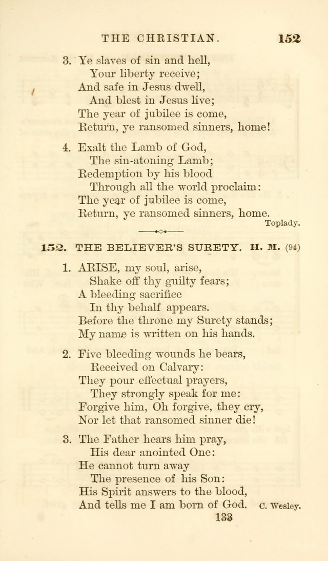 Songs of Zion Enlarged: a manual of the best and most popular hymns and tunes, for social and private devotion page 140