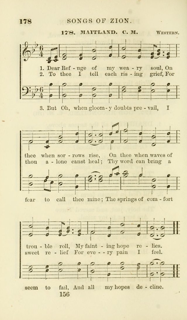 Songs of Zion Enlarged: a manual of the best and most popular hymns and tunes, for social and private devotion page 163