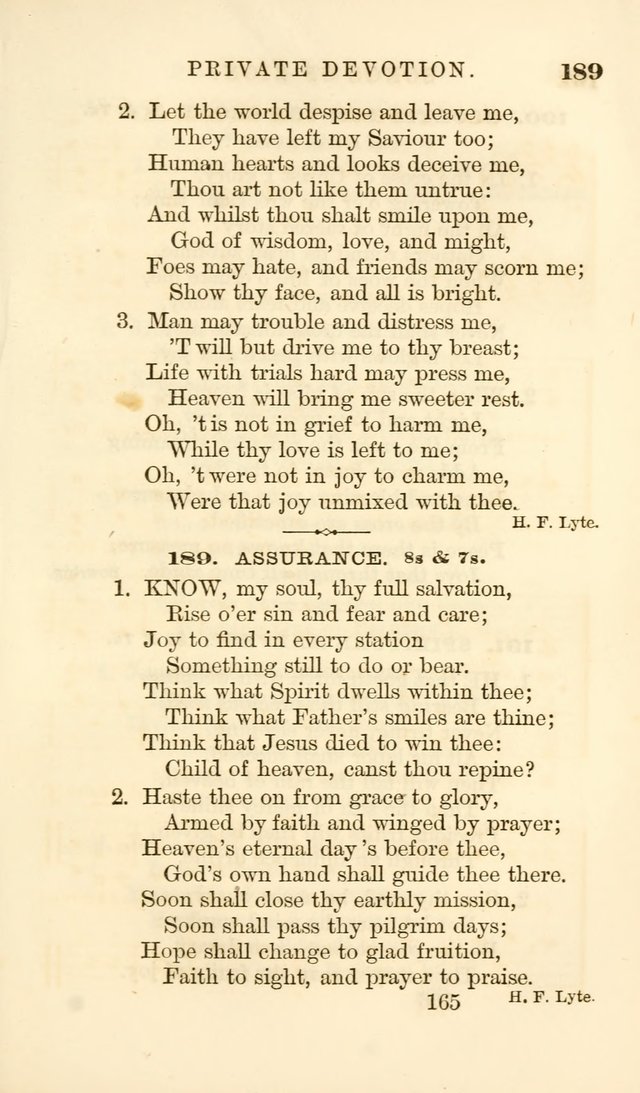 Songs of Zion Enlarged: a manual of the best and most popular hymns and tunes, for social and private devotion page 172