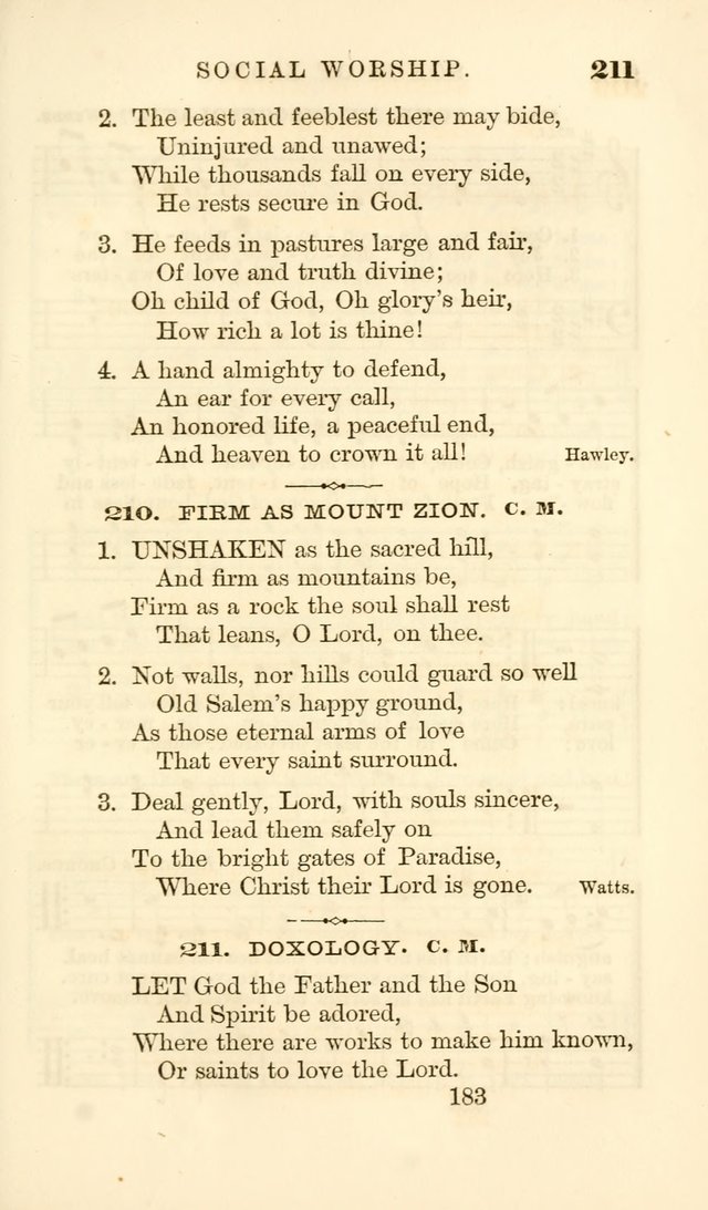 Songs of Zion Enlarged: a manual of the best and most popular hymns and tunes, for social and private devotion page 190