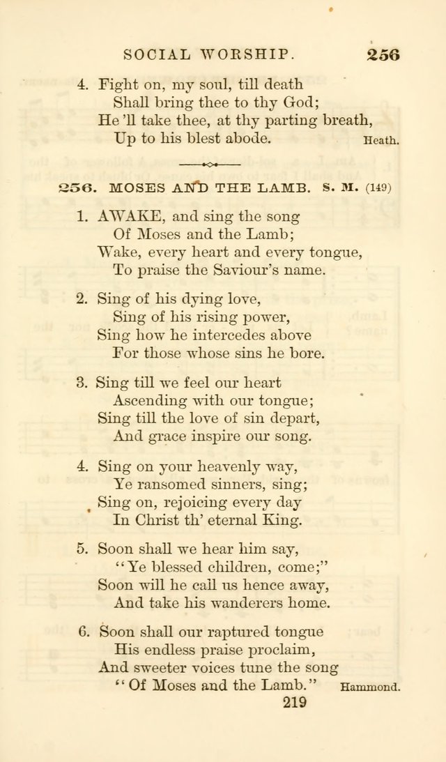 Songs of Zion Enlarged: a manual of the best and most popular hymns and tunes, for social and private devotion page 228