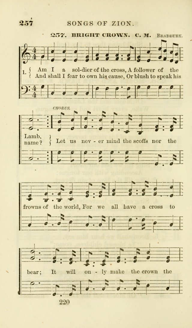 Songs of Zion Enlarged: a manual of the best and most popular hymns and tunes, for social and private devotion page 229