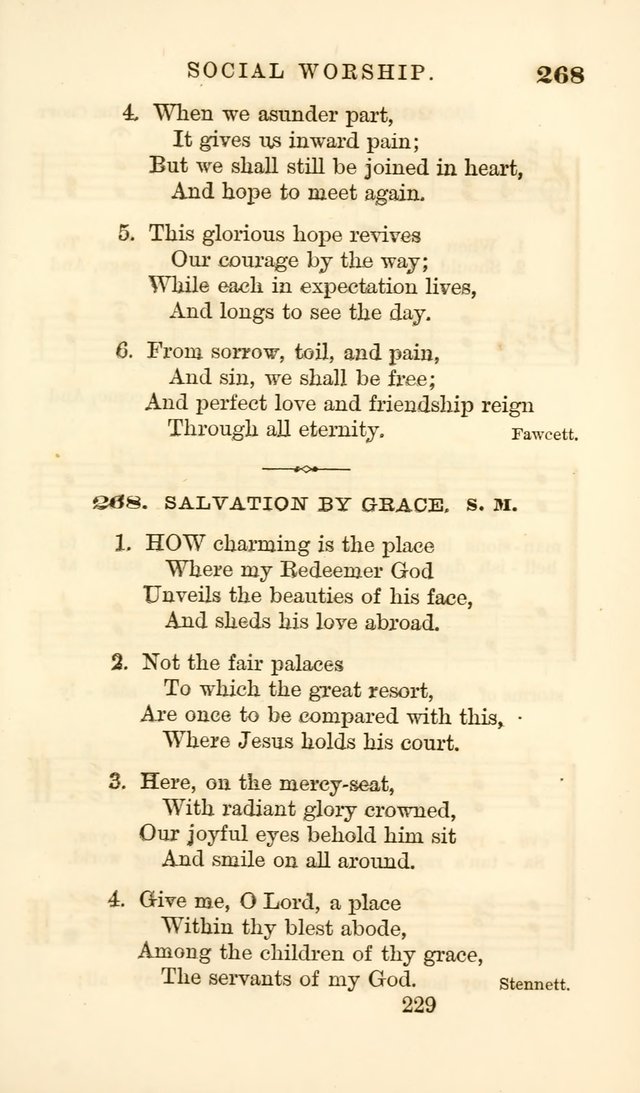 Songs of Zion Enlarged: a manual of the best and most popular hymns and tunes, for social and private devotion page 238