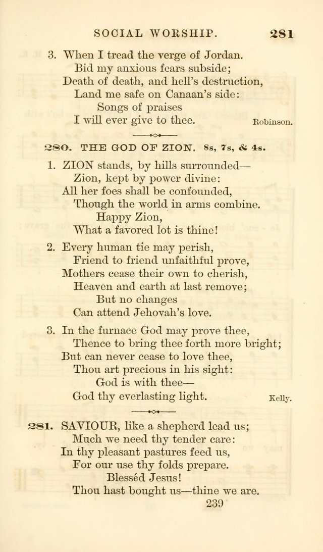 Songs of Zion Enlarged: a manual of the best and most popular hymns and tunes, for social and private devotion page 248