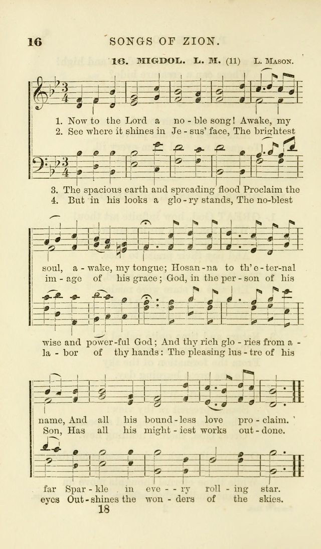 Songs of Zion Enlarged: a manual of the best and most popular hymns and tunes, for social and private devotion page 25