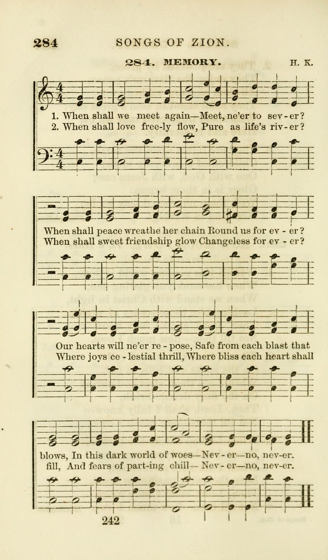 Songs of Zion Enlarged: a manual of the best and most popular hymns and tunes, for social and private devotion page 251