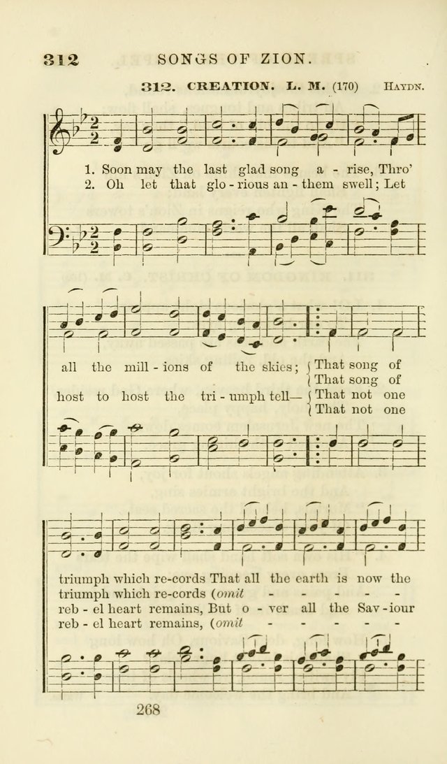 Songs of Zion Enlarged: a manual of the best and most popular hymns and tunes, for social and private devotion page 277