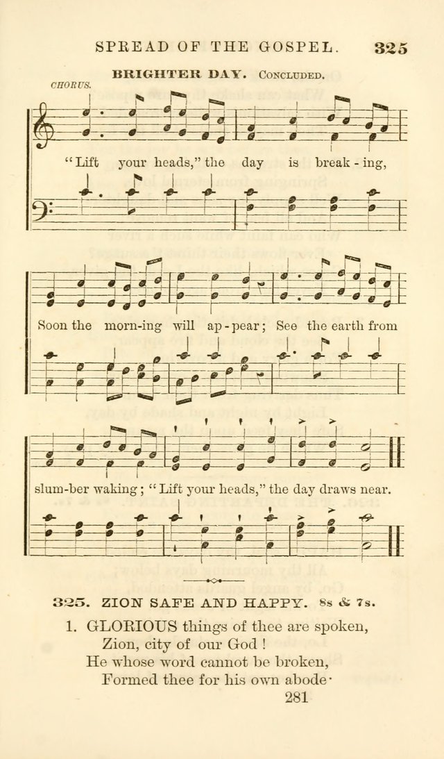 Songs of Zion Enlarged: a manual of the best and most popular hymns and tunes, for social and private devotion page 290