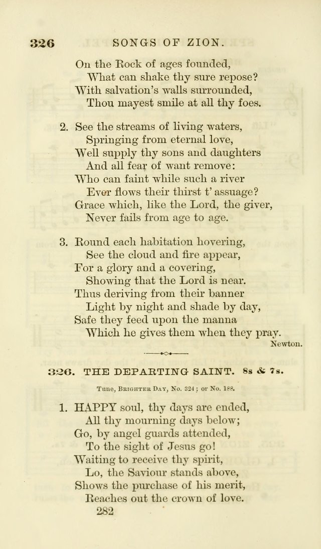 Songs of Zion Enlarged: a manual of the best and most popular hymns and tunes, for social and private devotion page 291