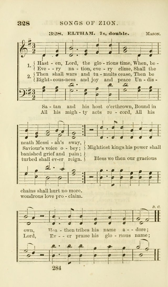 Songs of Zion Enlarged: a manual of the best and most popular hymns and tunes, for social and private devotion page 293