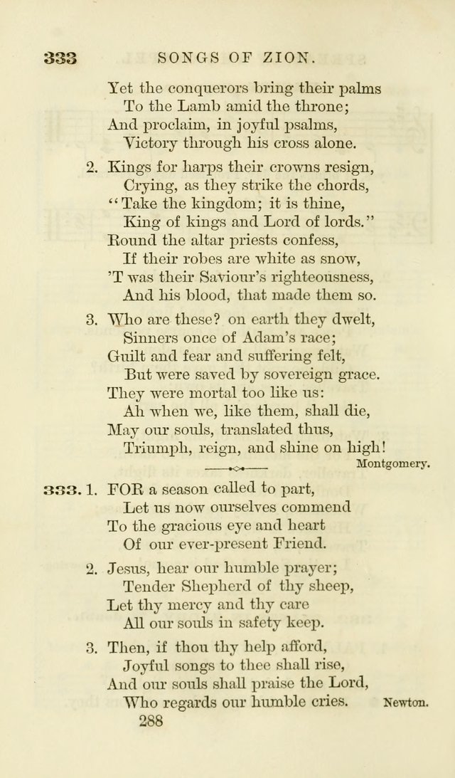 Songs of Zion Enlarged: a manual of the best and most popular hymns and tunes, for social and private devotion page 297