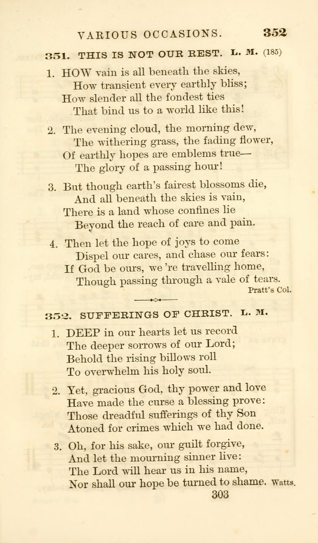 Songs of Zion Enlarged: a manual of the best and most popular hymns and tunes, for social and private devotion page 312