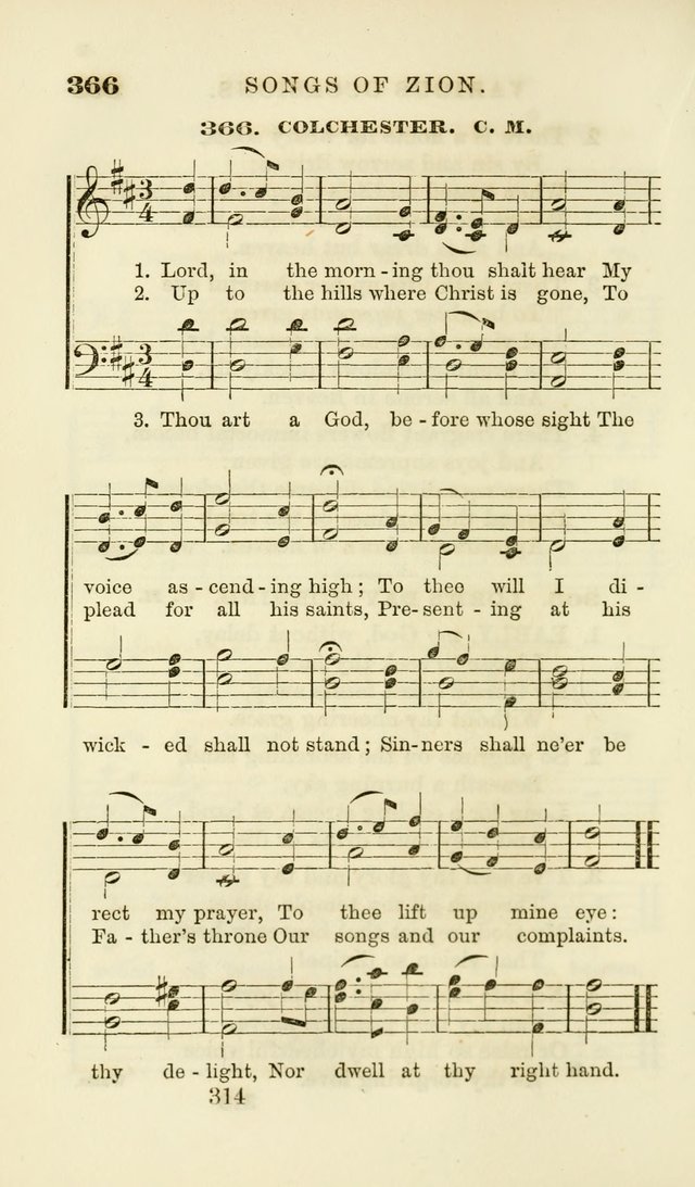 Songs of Zion Enlarged: a manual of the best and most popular hymns and tunes, for social and private devotion page 323