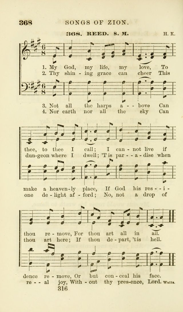 Songs of Zion Enlarged: a manual of the best and most popular hymns and tunes, for social and private devotion page 325