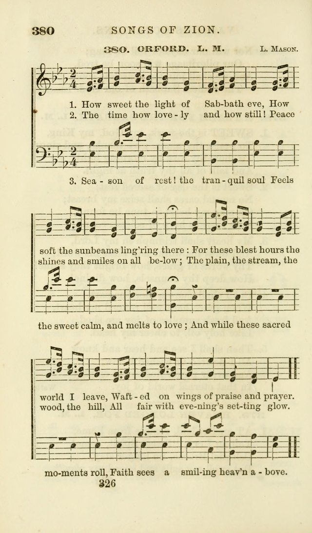 Songs of Zion Enlarged: a manual of the best and most popular hymns and tunes, for social and private devotion page 335