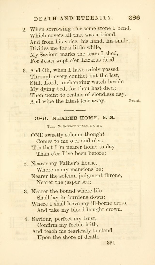 Songs of Zion Enlarged: a manual of the best and most popular hymns and tunes, for social and private devotion page 340