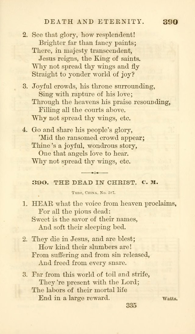 Songs of Zion Enlarged: a manual of the best and most popular hymns and tunes, for social and private devotion page 344