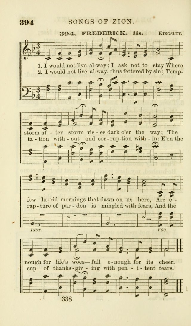 Songs of Zion Enlarged: a manual of the best and most popular hymns and tunes, for social and private devotion page 347